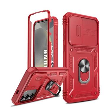 Imagem de Capa compatível com Samsung Galaxy A15-5G: protetor de tela para Galaxy A15 5G com capa de telefone A15 5G Capinha e suporte para celular, capa de celular protetora de Galaxy A15 5G fofa, vermelha