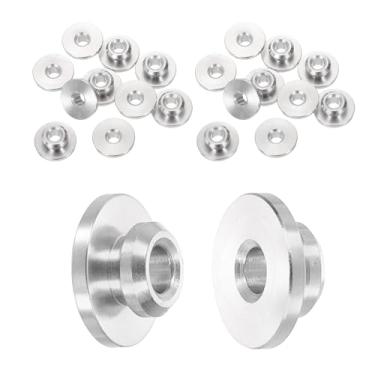 Imagem de PATIKIL Capa protetora de roda de nível de 3/40.6 cm, pacote com 20 capas protetoras de cabos de aço inoxidável T316 para cercas de escadas residenciais ao ar livre