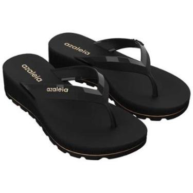 Imagem de Chinelo Feminino Anabela Fabi Light Preto Azaleia 18908-AV596-Feminino