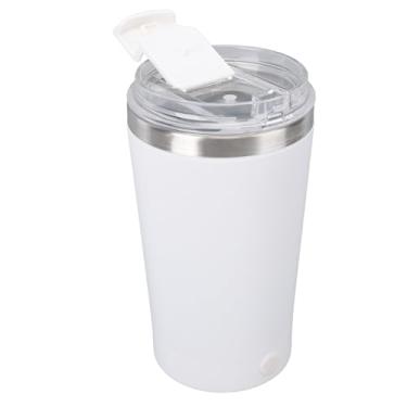 Imagem de Dioche Caneca de Mistura Automática à Prova de água Recarregável Caneca de Agitação Automática para Chocolate Leite café 400ml (Branco)