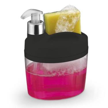 Imagem de Porta Detergente Dispenser Bucha Esponja Sabão Liquido Bico Dosador Or