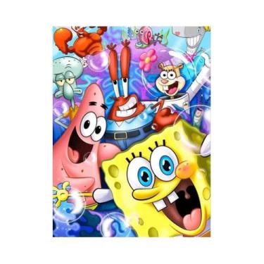 Imagem de Kit De Pintura Em Diamante DIY Do Bob Esponja, Ponto Cruz, Mosaico, De