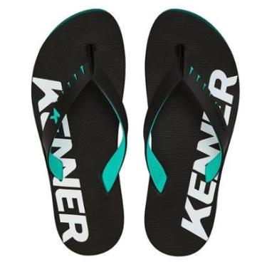 Imagem de Chinelo Kenner Red DNN-03 Preto Verde Esmeralda-Masculino