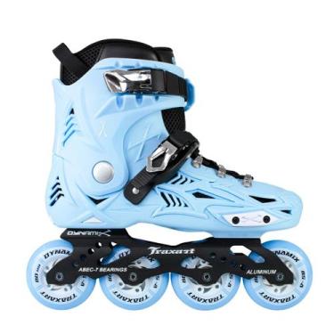 Imagem de Patins Traxart Dynamix Azul Claro - 80mm ABEC-7, # 7 = 38/39