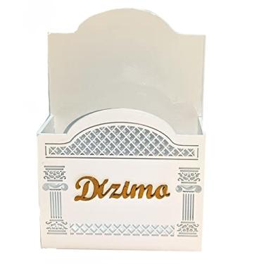 Imagem de Porta Envelope Para Igreja Dízimos E Oferta Branco Mdf