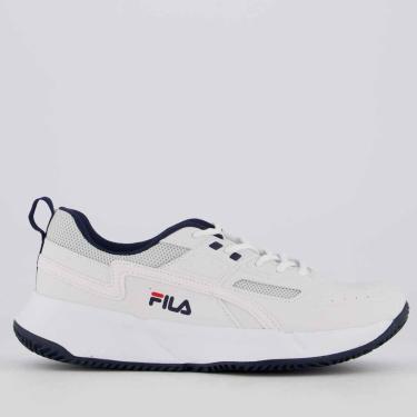Imagem de Tênis Fila Precision Branco e Marinho-Masculino