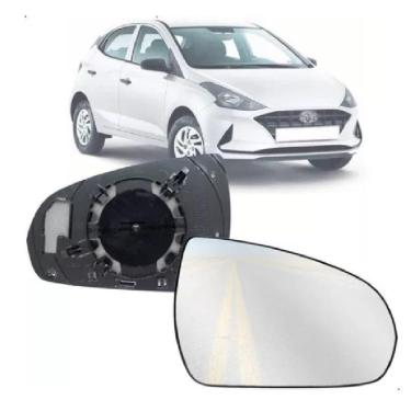 Imagem de Lente Espelho Retrovisor Hb20 2020 Com Base Lado Direito