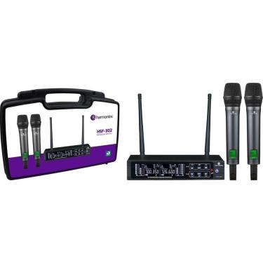Imagem de Microfone Sem Fio Harmonics Hsf-300 Duplo