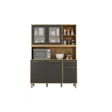 Imagem de Armario De Cozinha Rubi 5 Portas 3 Nichos 1 Prateleira