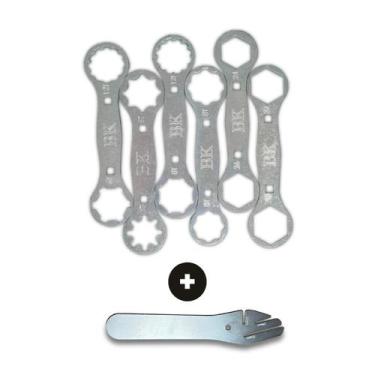 Imagem de Kit Com 12 Chaves Para Suspensão De Bike + Chave Desbaste - Bk Parts