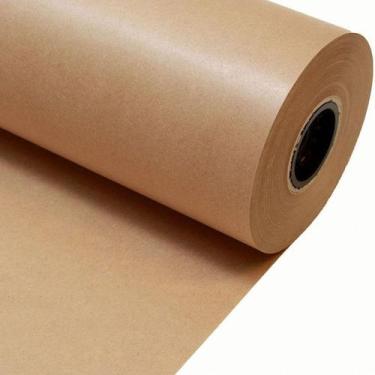 Imagem de Bobina Kraft Papel Pardo Embalagem 60 cm 150 Metros 80g - Jandaia
