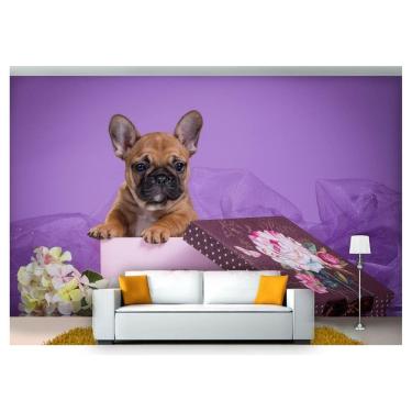 Imagem de Papel De Parede Animais Cachorro Presente 3D Anm147