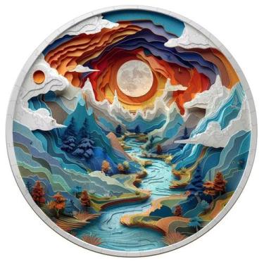 Imagem de Quebra-cabeça de madeira Jollitot 3D Vision 300 peças para adultos