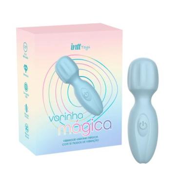 Imagem de Vibrador Varinha Mágica Recarregável com 10 Modos de Vibração e Toque 