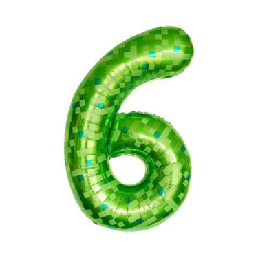 Imagem de Balões Gigantes Verdes De 40 Polegadas Com Números De 0 a 9 Para Decor
