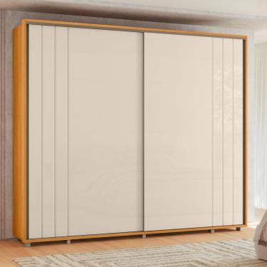 Imagem de Guarda Roupa Casal Grande 2 Portas de Correr 100% MDF Dalí 278cm Madetec