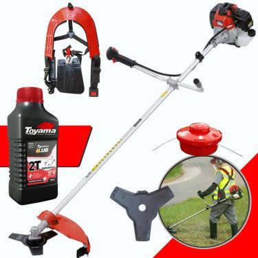 Imagem de Roçadeira Profissional Com ÓLEO LUBRIFICANTE 2T RT43-L RT43L RT-43L Toyama À Gasolina 43cc 1,7HP 10.000RPM Alta Performance e Potência