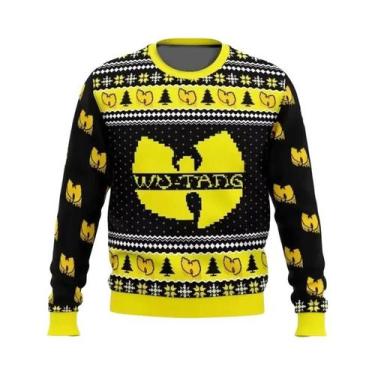 Imagem de Camiseta De Natal Masculina Estampada Wu-Tang Clan, Confortável E Solt