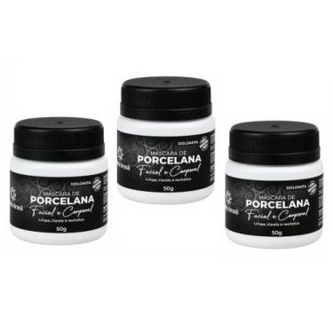 Imagem de Combo 3 Hidratante Facial Mascara de Porcelana Dolomita 50g - Nativa B