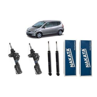 Imagem de Kit 4 Amortecedor Honda Fit Original Nakata Novo HG31117/HG31118/HG311