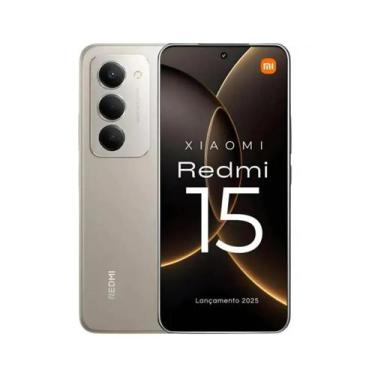 Imagem de Smartphone Xiaomi Redmi 15 128GB 6GB RAM Dual SIM Tela 6.9" - Cinza Ti