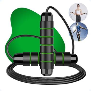 Imagem de Corda De Pular Speed Rope Profissional Com Rolamento Duplo - Hxt, Verd