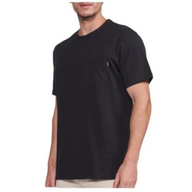 Imagem de Camiseta Masculina Colcci Regular Com Bolso , Preto, 11198, G