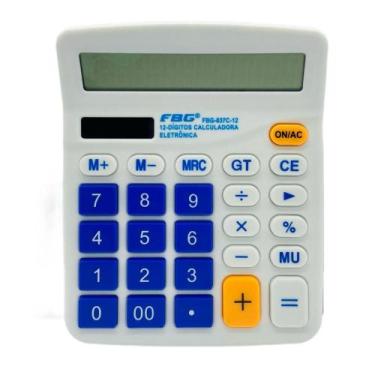 Imagem de Calculadora Eletrônica 12 Dígitos FBG 837C-12R, Azul