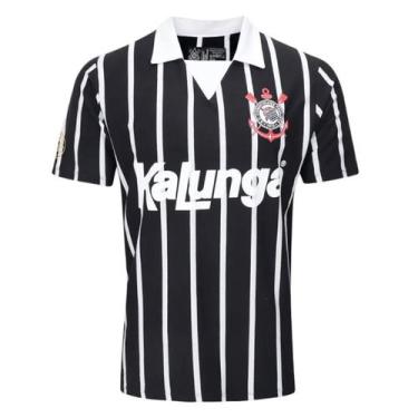 Imagem de Camiseta Corinthians Listrada Kalunga Oficial Licenciada - Coimbra, Pr