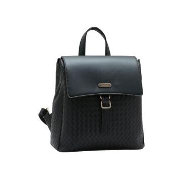 Imagem de Mochila Preta Feminina Chenson Original - Contrastes