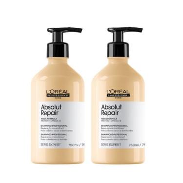 Imagem de Kit Absolut Repair - 2 Shampoos 750ml - L'Oréal Professionnel