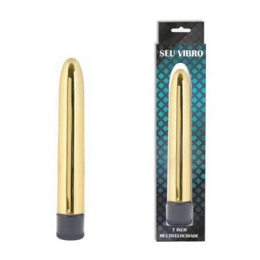 Imagem de Vibrador personal galvanizado 17cm - Sexy Import, Dourado