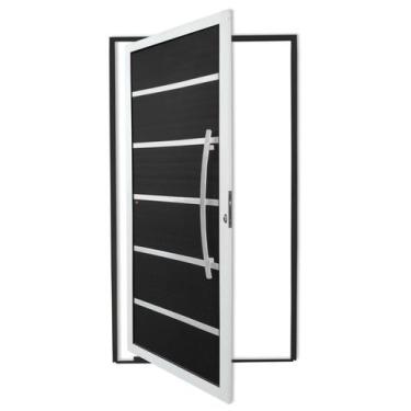 Imagem de Porta Pivotante Lambril Premium com Puxador Super 210cm x 100cm Brimak