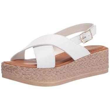 Imagem de Sandália plataforma feminina Bella Vita, Couro italiano branco, 11 Wide