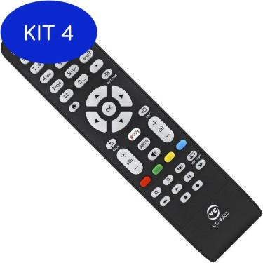 Imagem de Kit 4 Controle Tv Aoc Com Netflix Le43S5977 Le32S5970 Le39S5970