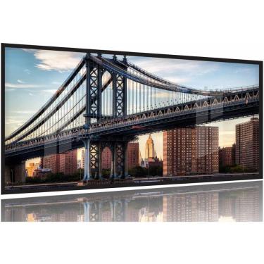 Imagem de Quadro Ponte De Manhattan Para Sala Quarto 130x60 Moldura Preta 2x2