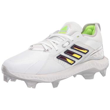 Imagem de adidas Tênis de beisebol feminino Fw3080, Branco/prata/cinza, 10