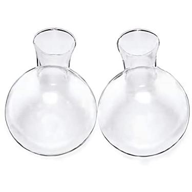 Imagem de Kingbuy Vaso de força de lâmpada sem furo lateral estação de propagação de plantas terrário de plantas hidropônicas internas acessórios de decoração de escritório em casa, pacote com 2