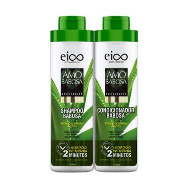 Imagem de Kit Eico Life Amo Babosa Shampoo 800ml + Condicionador 800ml