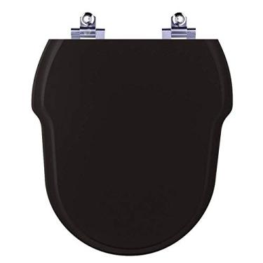 Imagem de Assento Sanitario Fechamento Lento Hampton Preto Para Louça Incepa Laufen