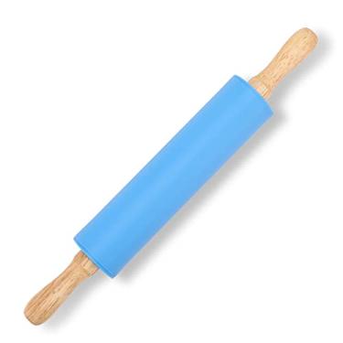 Imagem de Honglida Rolo de massa infantil clássico – pacote com 2, 30 cm para massinha de brincar e biscoitos