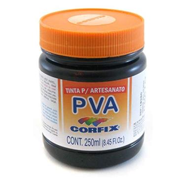 Imagem de Tinta para Artesanato PVA Corfix 250 ml 321 - Preto