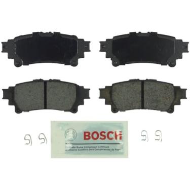 Imagem de Bosch BE1391 Conjunto de pastilhas de freio a disco azul para Lexus GS350, GS450h, IS250, IS350, RC350, RX350, RX450h; Toyota Highlander, Prius V, Sienna - TRASEIRA