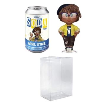Imagem de Funko Vinyl Soda: Teenage Mutant Ninja Turtles - April O'Neil Common Bundled with a Byron's Attic Soda Protector