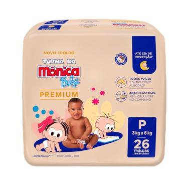 Imagem de Turma da Mônica Baby Premium Jumbo P 26 Unidades