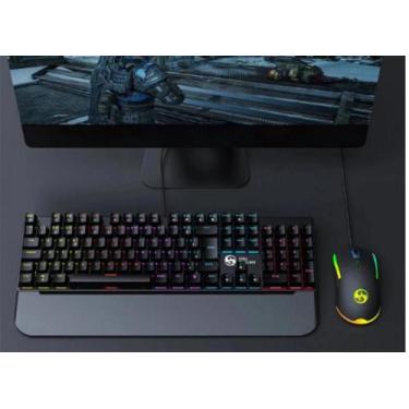 Imagem de Teclado Game mecanico e Mouse Abnt2 Gamer Rgb Switch Blue Bk03 - FireP