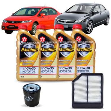Imagem de Kit Troca de Óleo Honda Civic 1.8 2007-2011