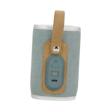 Imagem de Esquirla Bebês Aquecedor de mamadeira Bolsa térmica para mamadeira Economia de espaço Alimentado por USB Mamadeiras de amamentação Retentor de calor para, Azul