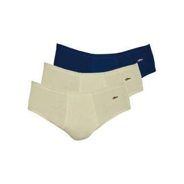 Imagem de Kit com 3 Cuecas Slip Zorba com Abertura 172 Colorido, Bege, M