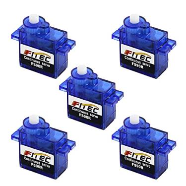 Imagem de FEETECH FS90R 360 graus de rotação contínua Micro servomotor de 9 g para helicóptero, controle de robô de carro, barco